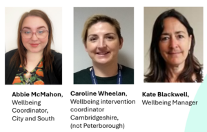 Photos of Care Network's Wellbeing Team